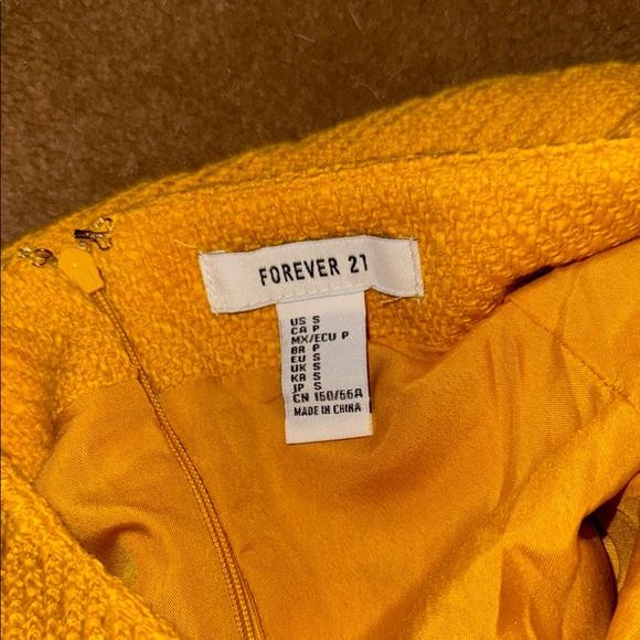 Forever 21 Yellow Skort with Side Buckle - Picture 2 of 3